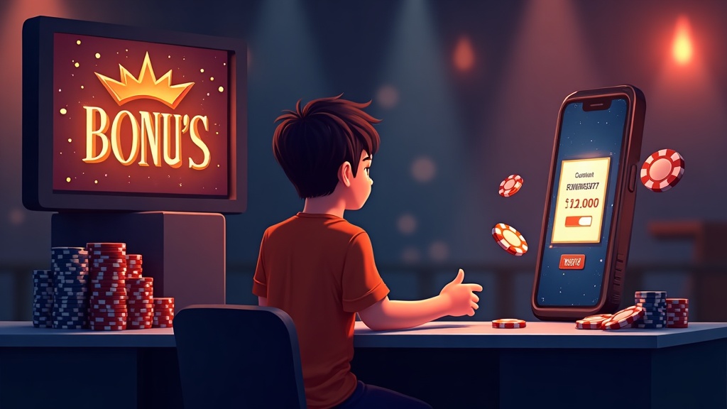 New player entering a bonus code during casino sign-up